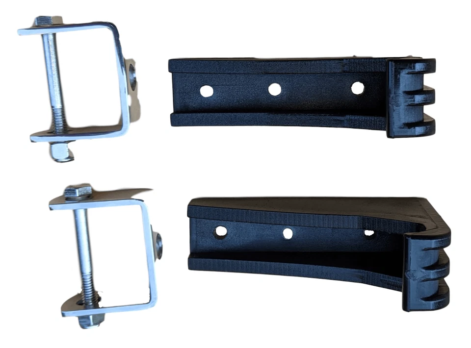 Kenworth Peterbilt Soporte de pestillo de campana y kit de receptor - acero inoxidable pulido Foto 4 de 4