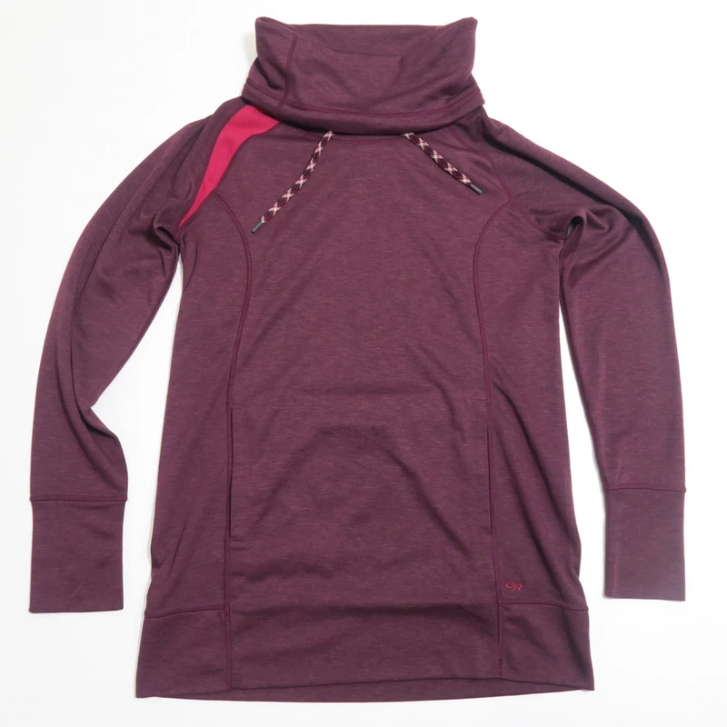 outdoor-research cedarosa funnel neck heathered pockets shirt