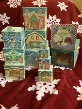 2005 WJ Fantasy Santa’s Village Nesting Blocks Sold By Nordstrom