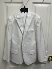 Calvin Klein Suit Boy Kids size 10 White Blazer