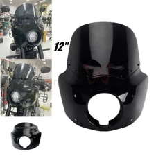 Headlight Fairing w/ 12" Vented Windshield For Harley Softail Low Rider S FXLRS