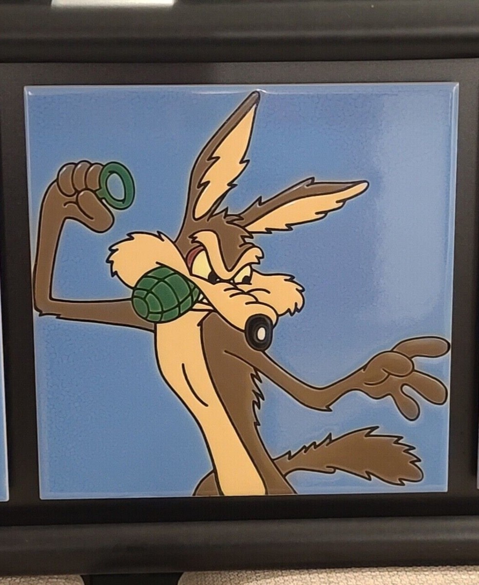 GRAPHICS & MORE Looney Tunes Hundehalstuch – Mit Wile E. Coyote, Baumwoll-Polyester, 53 X 53 Cm, Offiziell Lizenziert