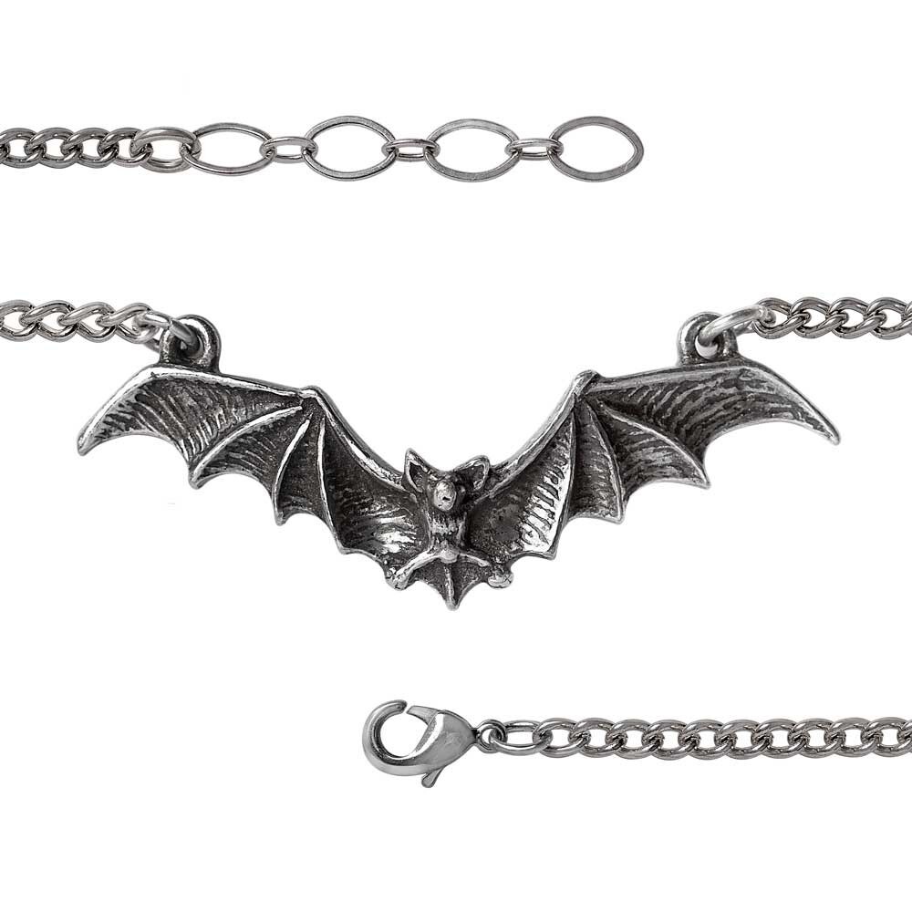 Alchemy Gothic Flying Vampire Bat Chain Bracelet Wings Goth
