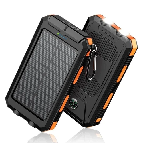 Solar Power Bank Charger Portable Charger USB Power Bank For Cell Phone