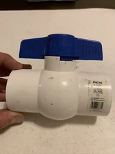 Pro Line Full Port Slip Ball Valve 1/4 Turn Lever PVC 1-1/2" 107-637HC