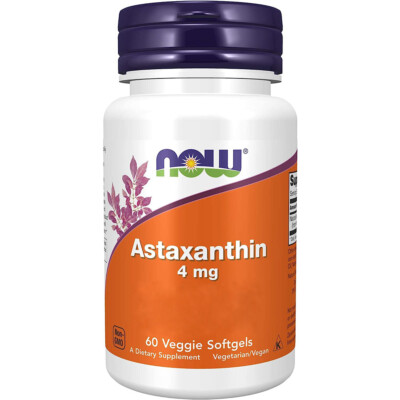 Now Foods, Astaxanthin, 4mg, 60 Weichkapseln - Blitzversand