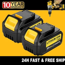 2-PACK 9.0Ah/7.0Ah For DeWalt 20 Vlot DCB205-2 20V Max Lithium Battery DCB206-2