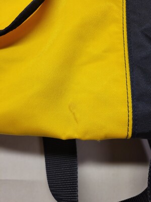 Vintage 90s Polo Sport Ralph Lauren Blue & Yellow Backpack Y2K