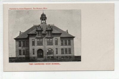 TWO HARBORS HIGH SCHOOL: Minnesota USA Postkarte (C65945)