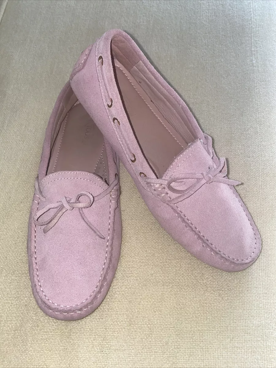 produktion absorberende Bror Tods Pink Suede Gommino Driving Mocs Loafers Sz 38 $520 | eBay