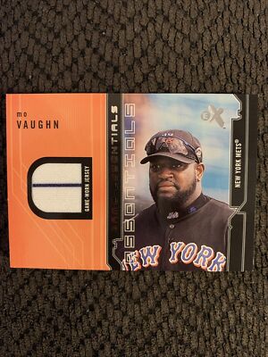 2002 Fleer E-X - Game Essentials Mo Vaughn -JERSEY Centered Nice Sharp Corners