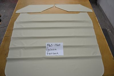 1963 63 1964 64 FORD GALAXIE FASTBACK OFF WHITE CRATER HEADLINER USA MADE