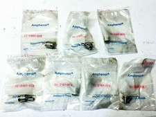 Amphenol Connector Straight Crimp Male Plug 3-pieces 31-2367RFX Lot of 7 NOS