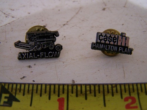 CASE IH Tractor Axial Flow Combine Hamilton Plant NOS Lapel Pin Pinback Lot NICE - Picture 3 of 5