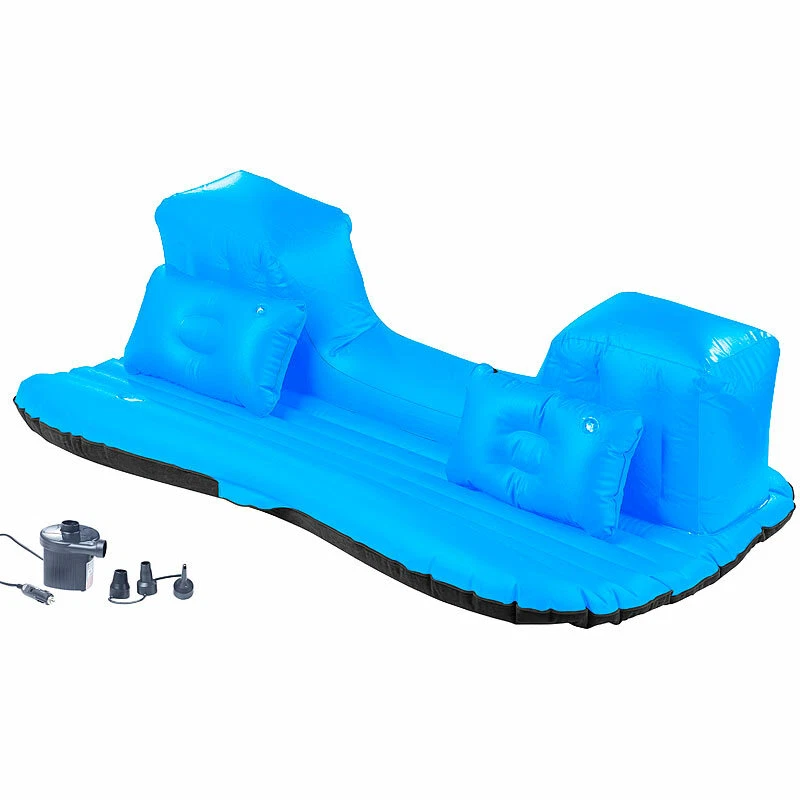 Lescars Aufblasbares Bett für den Auto-Rücksitz mit 12-Volt-Luftpumpe - Bild 3 von 4