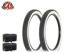 Alta 20X 2.125 WIDE TREAD BICYCLE WHITEWALL SLIK TIRE FITS S2 RIM STINGRAYS 4PC.