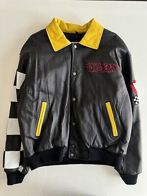 Rare Vintage Tom And Jerry Cartoon Leather Jacket Size M | eBay Rare Vintage Tom And Jerry Cartoon Leather Jacket Size M | eBay