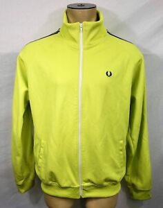 fred perry track jacket green