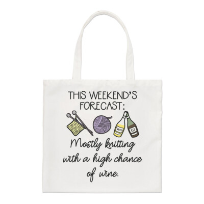 This Weekend's Forecast Strick Regular Beuteltasche Tasche Weinrot Beste Mama Freundin