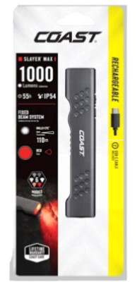 COAST Slayer Max 1000 Lumens USB-C Rechargeable Magnetic Flashlight (FREE SHIPP)