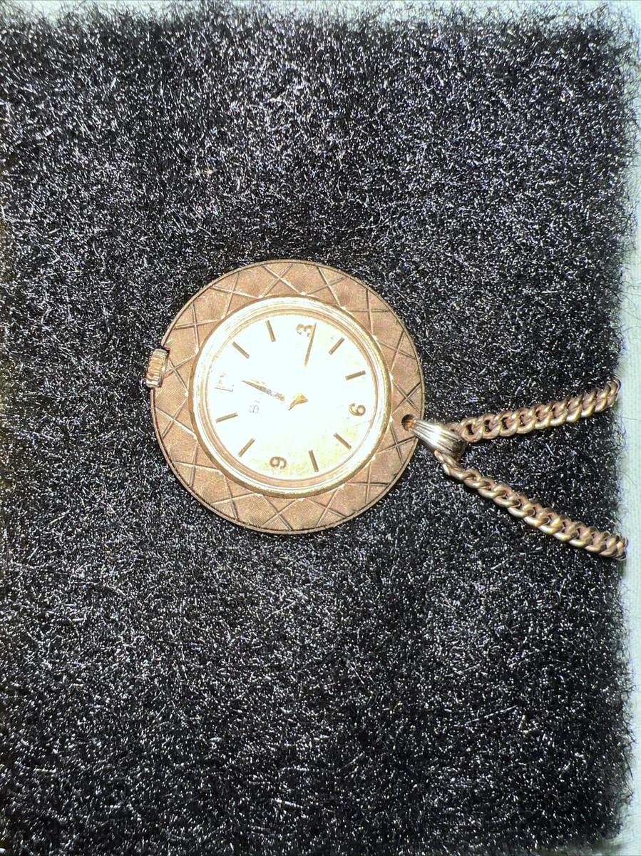 Vintage Bulova Pendant Mechanical Watch Necklace Runs | eBay display picture 1
