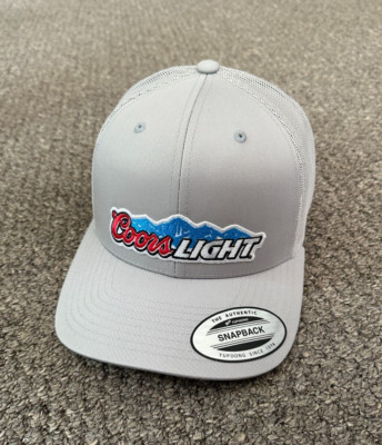 Coors Light Hat SnapBack Beer Trucker Mesh Cap Individually Handmade in Florida