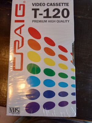 3-Pack Craig Blank T120 Premium High Quality VHS Video Cassette Tapes  BRAND NEW