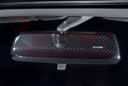 NISMO Carbon Room Mirror Cover for NISSAN SKYLINE R32 96325-RNR20 - Picture 2 of 2