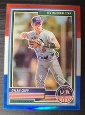 2023 Panini USA Baseball Stars & Stripes Dylan Cupp Red, White And Blue