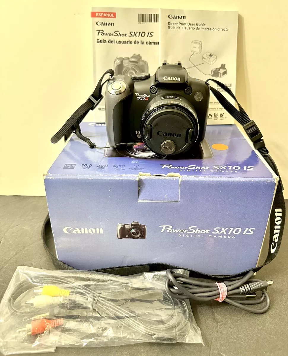 Canon PowerShot SX10 IS 10.0MP 20x Wide Angle Optical Zoom Digital Camera Black