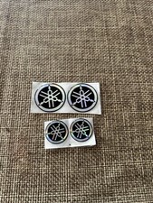 Logo stemma diapason YAMAHA resinato 3D Sticker 4 Pezzi 35mm 50mm