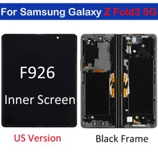 Inner OLED For Samsung Galaxy Z Fold3 F926U LCD Display Touch Screen Black Frame