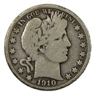 1910-S Very Good VG+ Liberty Barber Silver Half Dollar 50c San Francisco