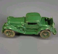 Antique 4.75" Original AC Williams Cast Iron Desoto 2 Door Rumble Seat Coupe