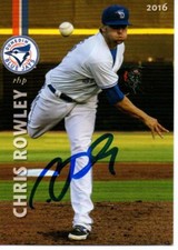 Chris Rowley 2016 Dunedin Blue Jays Signed Card