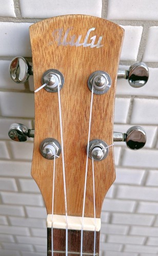 Alulu Solid Acacia Koa Concert cutaway Ukulele, bird inlay HU1632 - Picture 5 of 17