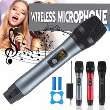 Wireless VHF Professional Microphone Handheld Mic System Karaoke w/Receiver