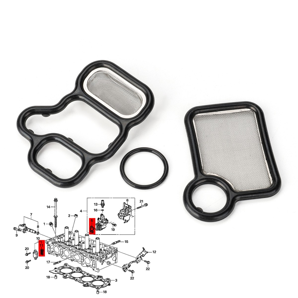 2Pcs Transmission Solenoid Gasket Kit For Honda Accord, Civic, CR-V, Element, Fit, Odyssey - View #4