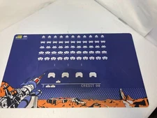 Space Invaders Arcade Playmat / Giant Mousepad lightly used. Mtg Pokemon Yugioh
