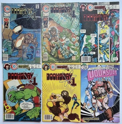 Doomsday +1 #3,4,8,10,12 (Charlton) & Doomsday Squad #4. Early John Byrne Art!