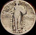 1926 Standing Liberty Quarter 90% Silver U.S. Coin