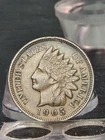 1905 Indian Head Cent Coin with 4 Diamonds, Full Liberty.