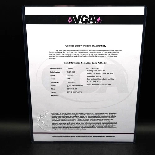 VGA 70+ NEW Grand Theft Auto GTA US Big Box Rockstar Windows 95 DOS PC CIB 1st