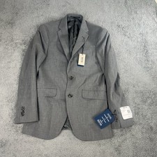Kenneth Cole Reaction Blazer Mens 36 R Gray Techni-Cole Flex Coat Jacket
