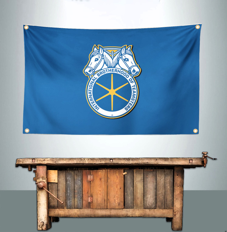 TEAMSTERS 3' X 5' BANNER FLAG - second product detail image