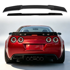 For 2005-2013 Corvette C6 Zr1 Rear Spoiler Light Tinted Wicker Bill Carbon Style