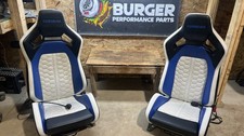 Corbeau Limited Edition Front Seat Driver Passenger 08-14 Subaru Wrx Sti White