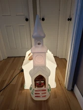 Vintage Large Empire Church Blow Mold Christmas Nativity 40x19x24 **FLAWS READ