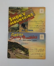 Great Smoky Mountains National Park N.C. & Tenn. Photo Folder Lot Of 2 Ephemera