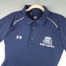 Old Dominion Monarchs Polo Shirt Mens XL Blue Womens Basketball Under Armour ODU